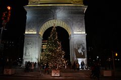 33 New York Washington Square Park Washington Arch With Christmas Tree At Night From Fifth Avenue.jpg